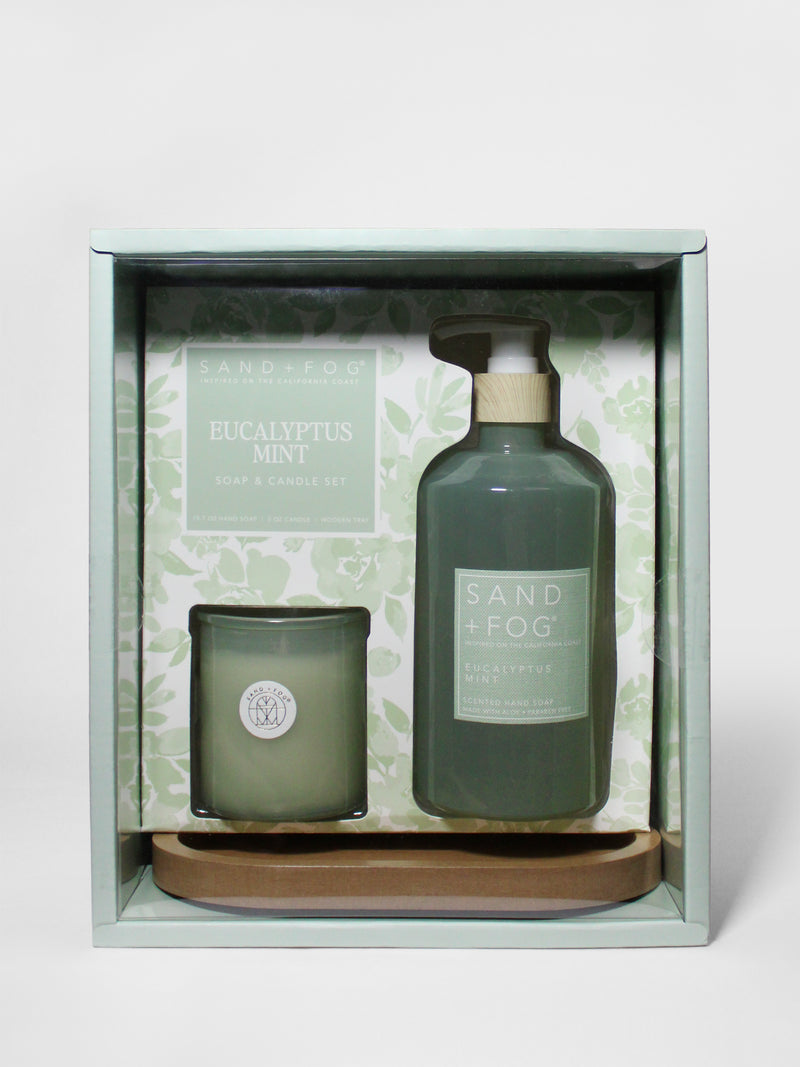 Eucalyptus Mint Hand Soap & Candle Set