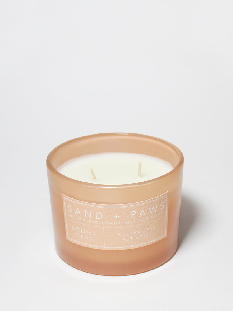 Sand + Paws Golden Citrus 12 oz scented candle