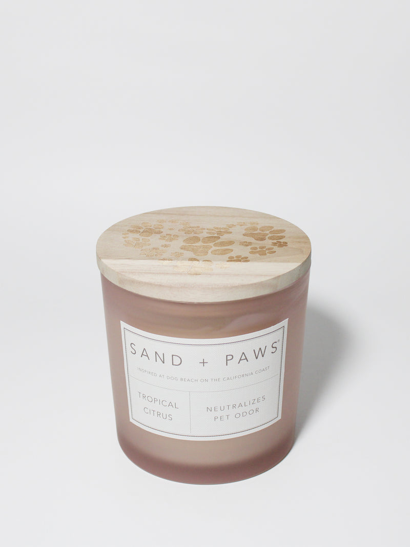Sand + Paws Tropical Citrus 21 oz scented candle