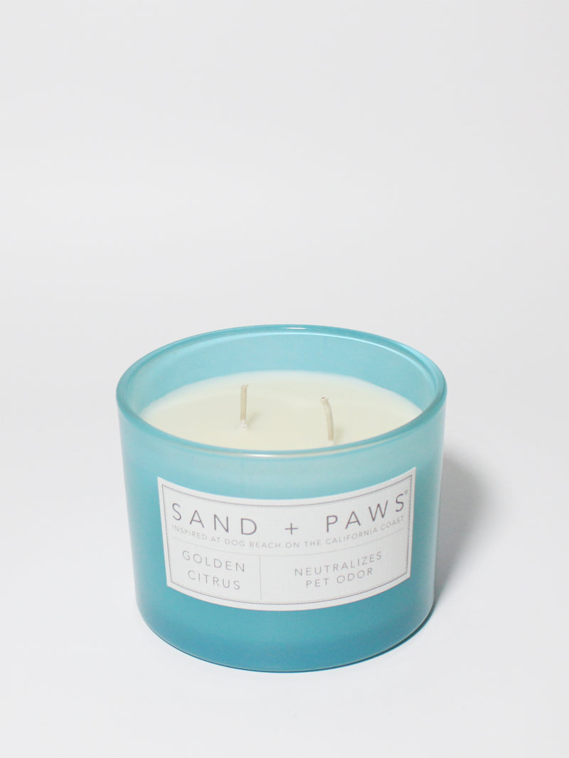 Sand + Paws Golden Citrus 12 oz scented candle