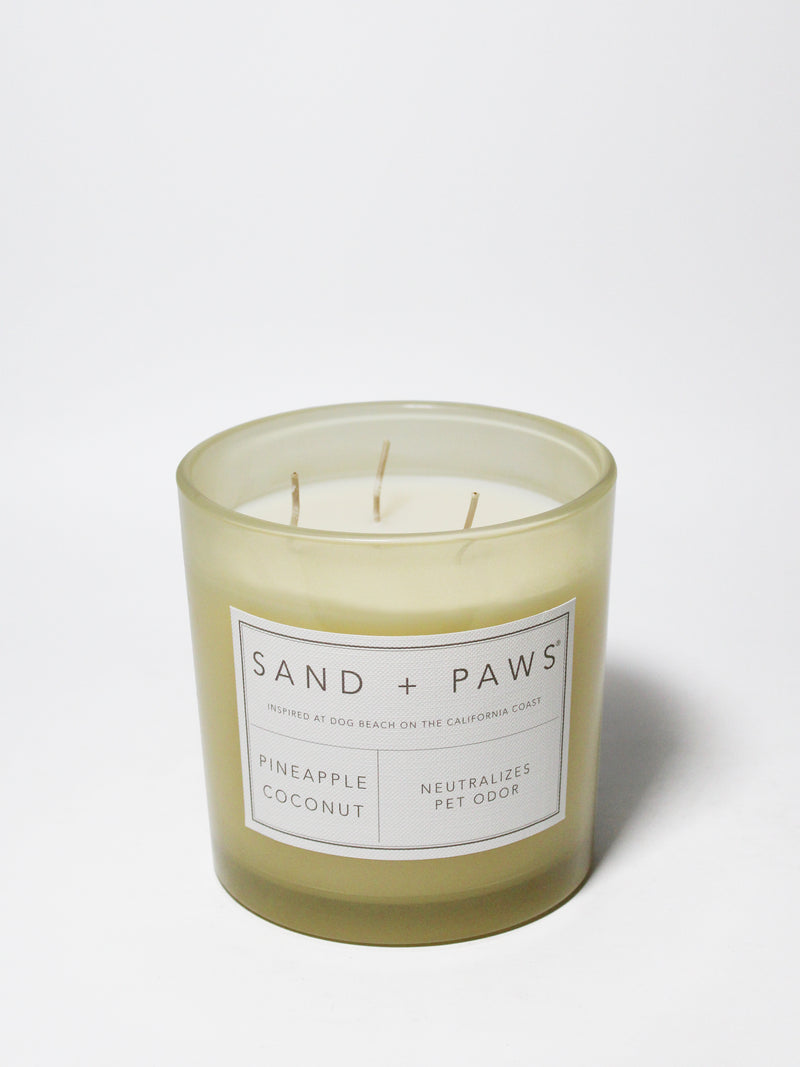 Sand + Paws Pineapple Coconut 21 oz scented candle